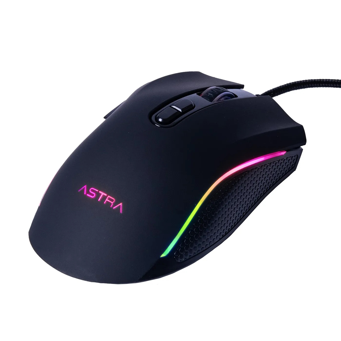 [061403] [GM314BK] Astra - Mouse Alambrico USB Gaming RGB 7 Botones 7200 DPI [Negro]
