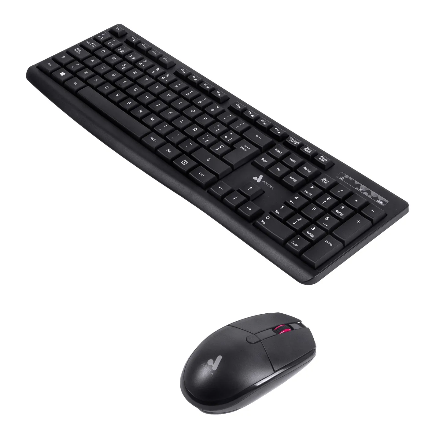 [061408] [K13] Astra - Kit Teclado + Mouse Inalámbrico USB 2.4G [Negro]