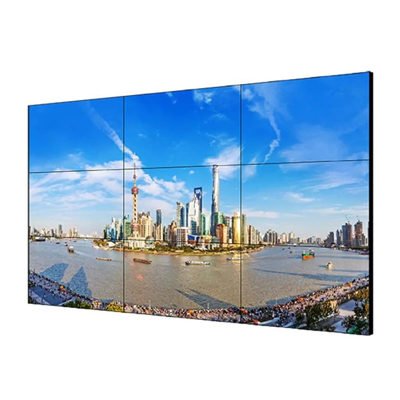 [061429] [DS-D2046EL-0A(O-STD)(1 IN 1 Package)] Hikvision - Pantalla LCD de 46" y 1,7 mm Entrada de señal 4K Bucle Automático de hasta 30 Pantallas con Interfaces HDMI