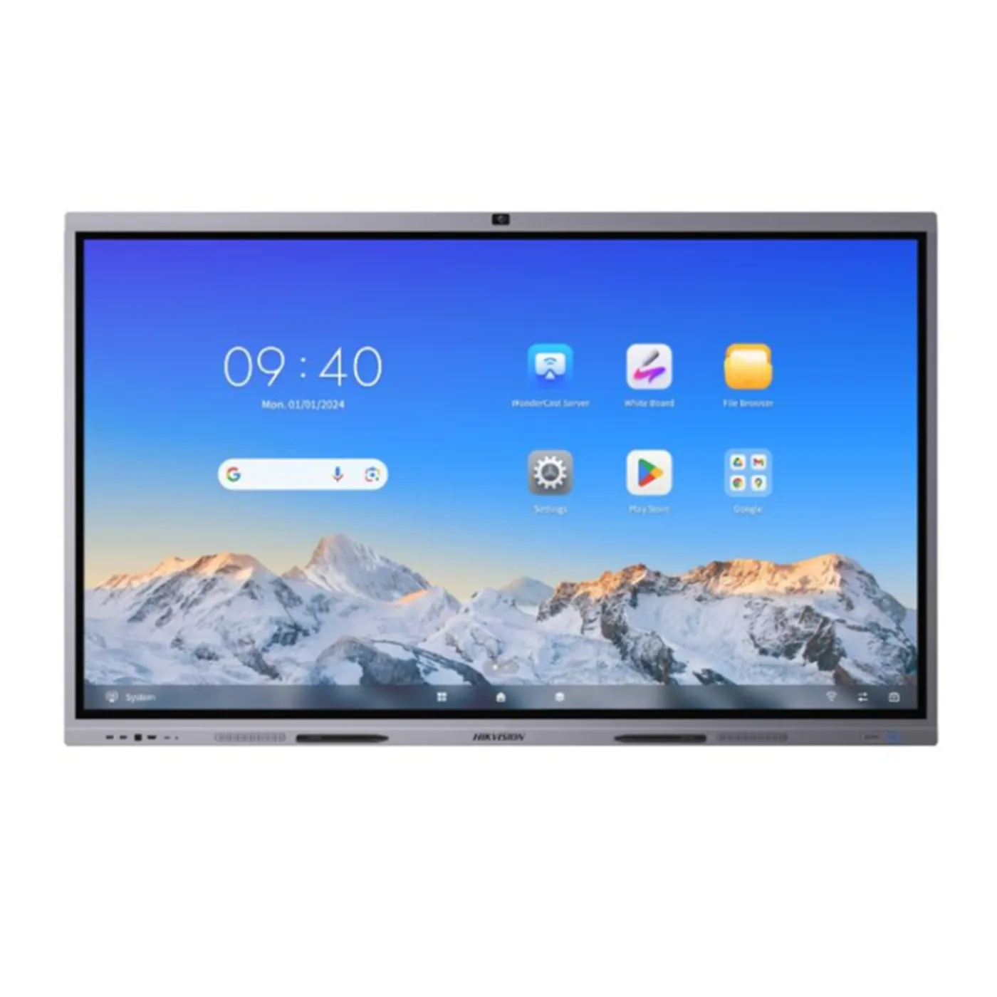 [061438] [DS-D5C86RB/B(EDLA)] Hikvision - Pantalla Interactiva Touch de 86" Android 13 (Actualizable a Android 14) Certificado EDLA Camara Web 8 MP Resolucion 4k