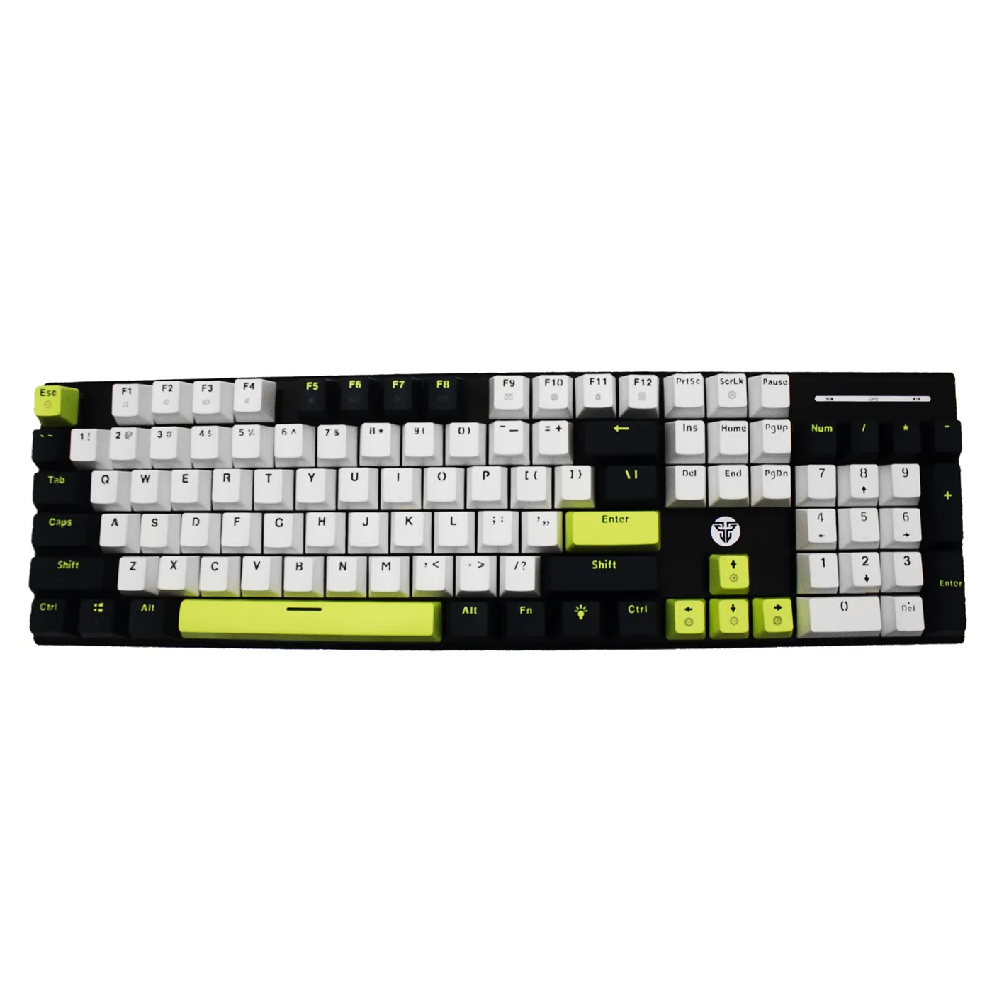 [061461] [MK878S-BK-WHBL(BL)] Fantech - Teclado Atom104S Cableado SW Azul [Mori Blanco]