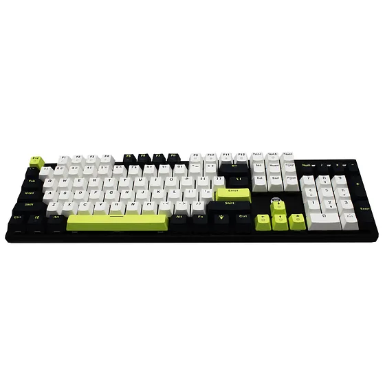 [061461] [MK878S-BK-WHBL(BL)] Fantech - Teclado Atom104S Cableado SW Azul [Mori Blanco]
