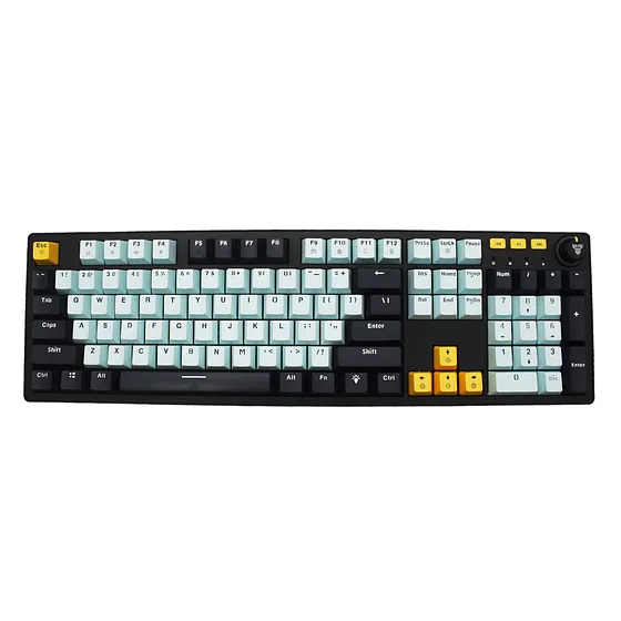 [061465] [MK893S-BK-BLNV(BL)] Fantech - Teclado Atom107S Cableado SW Azul [Mizu Sky]