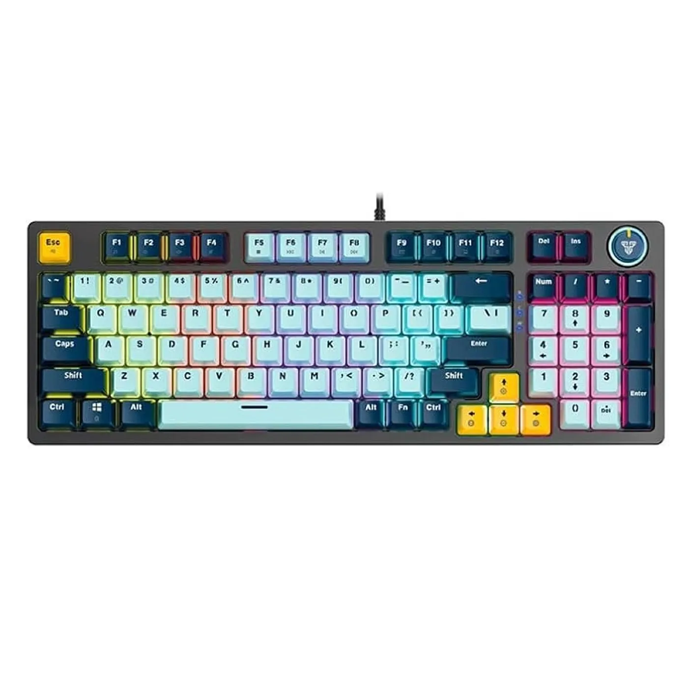 [061330] [MK890V2-SKB(BL)] Fantech -Teclado Atom 96 alambrico SW Azul [Azul Sky]