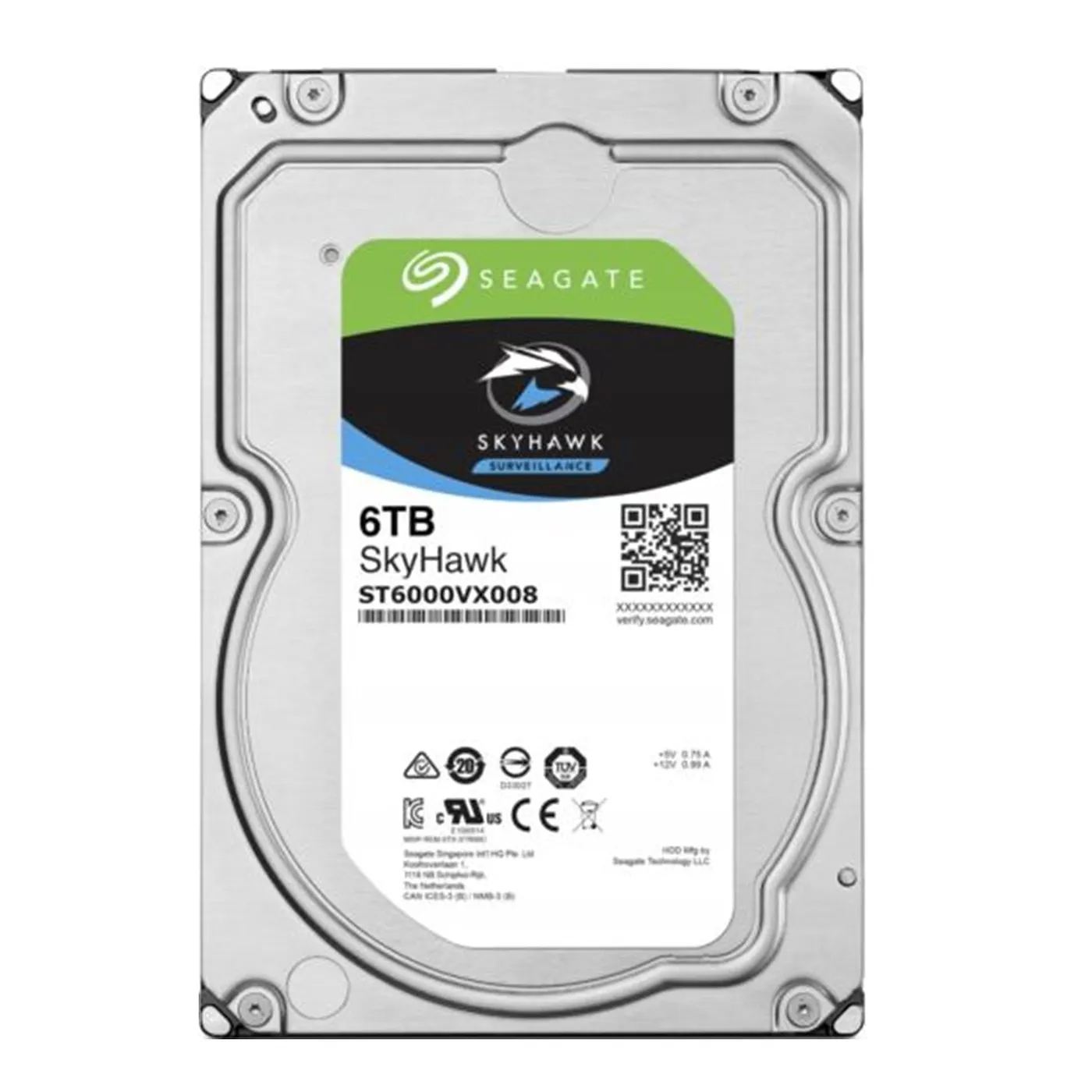 [061352] [ST6000VX008] Seagate - Disco Duro Skyhawk SATA III 6Tb 7200 rpm Cache 256Mb 3.5" 