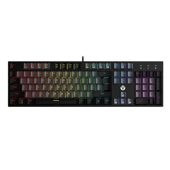 [061356] [MK886V2-GY(BE)] Fantech -Teclado Atom 104 Alambrico SW Azul [Gris]