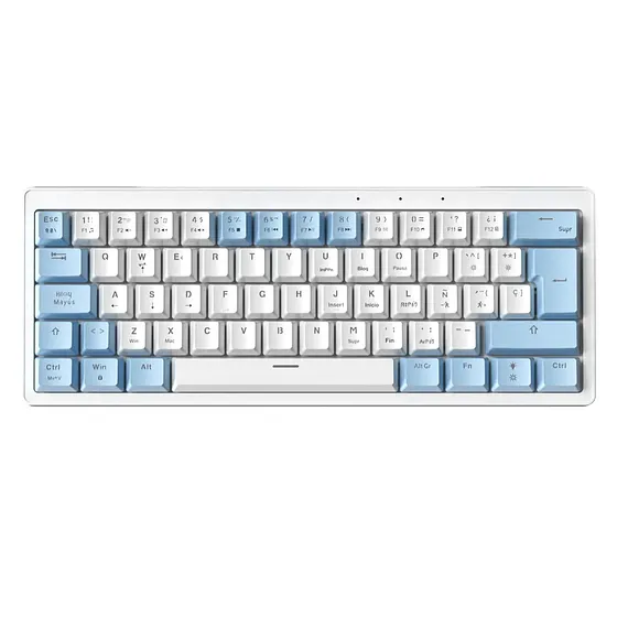 [061584] [MK611-AME-WHBL(TR)] Fantech - Teclado Atom X63 Cableado SW Taro [Ame Blanco]