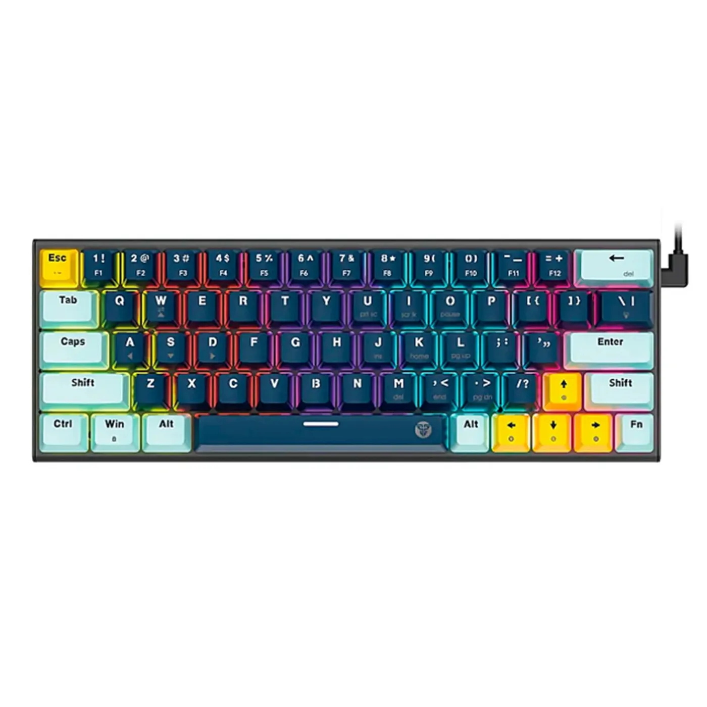[061590] [MK874V2-NAB(BL)] Fantech - Teclado Atom63 Cableado SW Azul [Azul Navy]