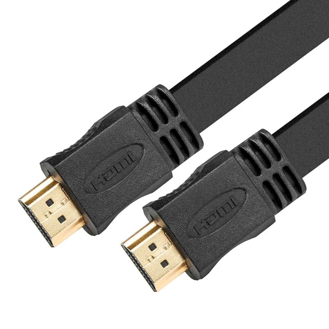 [061636] [XTC-415] Xtech - Cable HDMI Plano con Conector Macho a Macho Negro Admite hasta 3840x2160p 30AWG [4.57 Metros]
