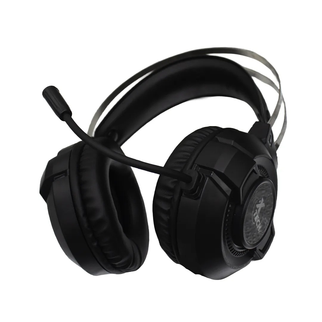 [061483] [XTH-565] Xtech - Audifonos Morrighan Alámbricos Gaming stereo iluminación led TRS + USB con micrófono