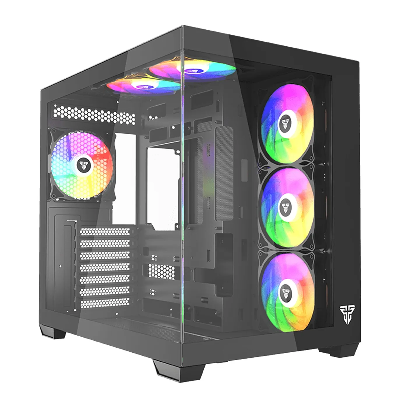 [061568] [CG85-BK] Fantech - Case  Lumina ATX + 6 Fans [Negro]