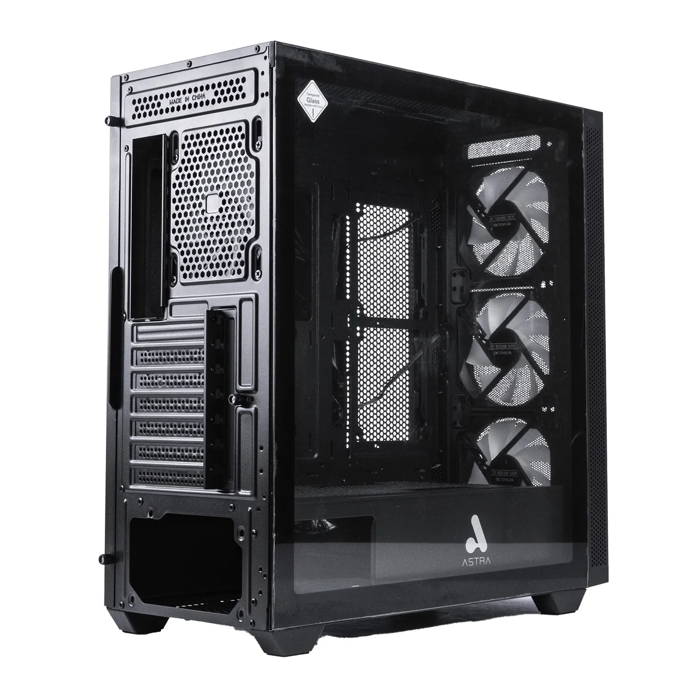[061695] [ASE622] Astra - Case Gaming 3 FAN RGB  [Negro]