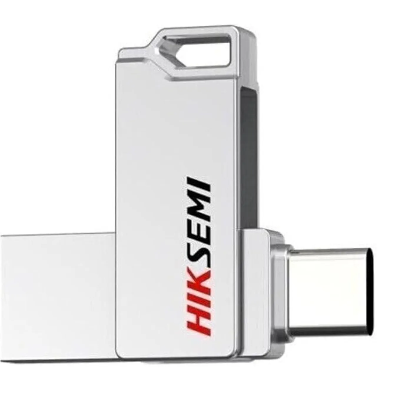 [061714] [HS-USB-E327C-64G-U3] Hiksemi By Hikvision - Pendrive 64Gb Dual Slim USB 3.2 Silver