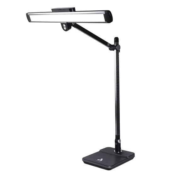 [061676] [BL1321] Astra - Lámpara LED de Escritorio Alámbrica con Reloj Digital [Negra]