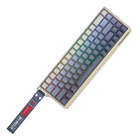 [061682] [MK922-RETRO-BG(EMD)] Fantech -Teclado Atom HE68 PRO Inalambrico SW Esmeralda [Beige]