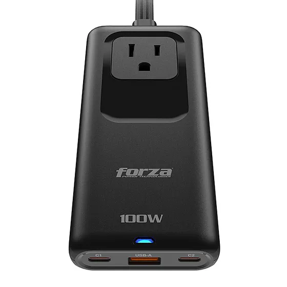 [061799] [PS-1100USBC] Forza: Regleta con Cargador Rápido 100W 1 NEMA 110V/220V USB-C con Indicador LED