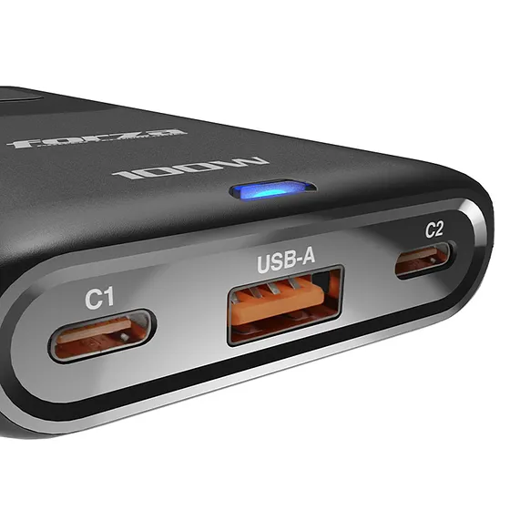 [061799] [PS-1100USBC] Forza: Regleta con Cargador Rápido 100W 1 NEMA 110V/220V USB-C con Indicador LED