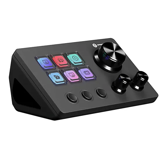[061802] [PSD-60BK] Primus - Stream Deck Imperium6T 6 Teclas LCD Programables 3 Botones y 3 Perillas