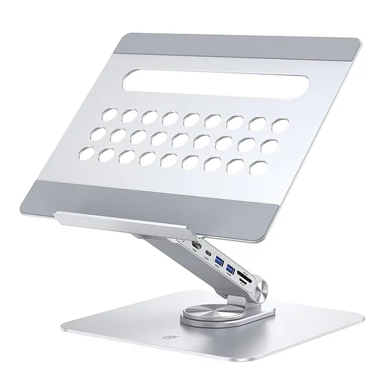 [061814] [GSZJ46C] Astra - Base Metálica Para Portátil con Docking Station 6 en 1