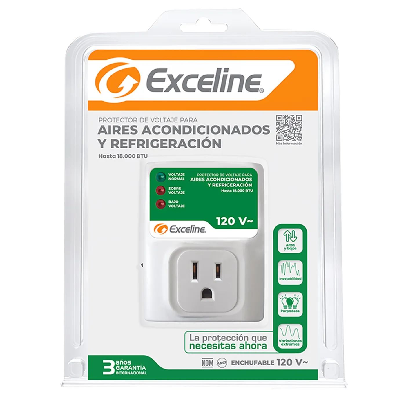[070041] [GSM-RE120A/3] Exceline - Protector de A/A 18000btu 110V [Enchufable]
