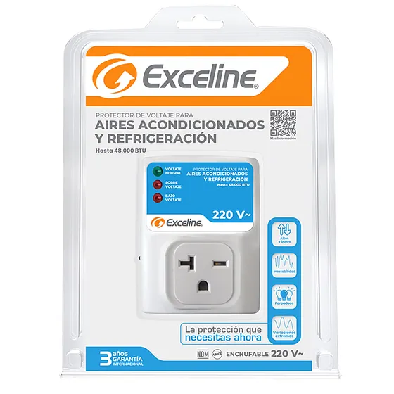 [070042] [GSM-RE220M/3] Exceline - Protector de A/A 48000btu 220V [Enchufable]