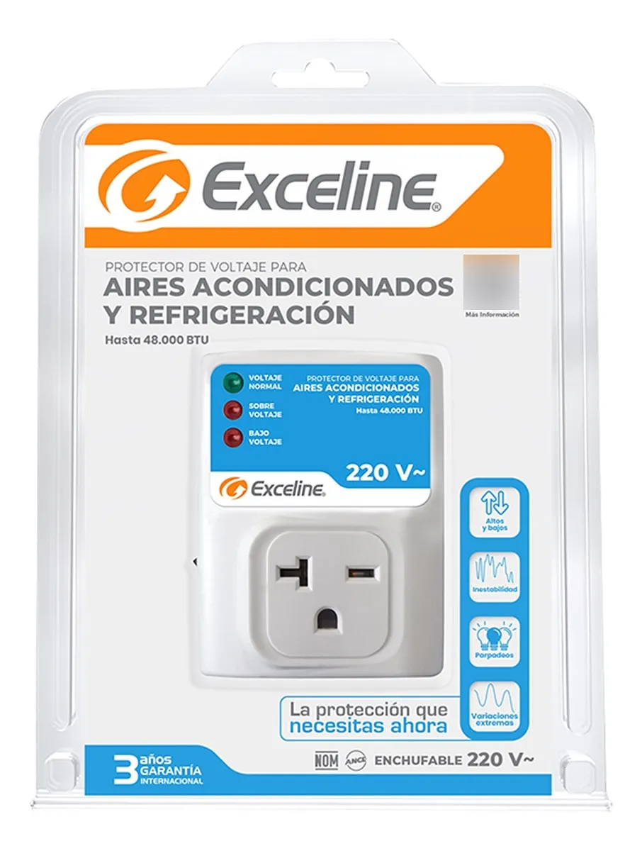 [070042] [GSM-RE220M/3] Exceline - Protector de A/A 48000btu 220V [Enchufable]