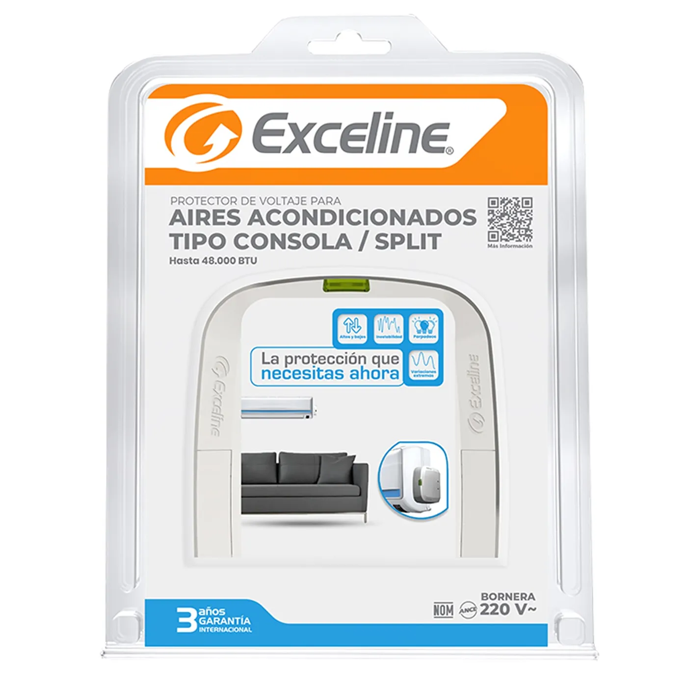 [070045] [GSM-AS220BS] Exceline - Protector de A/A Split 220V [Bornera]