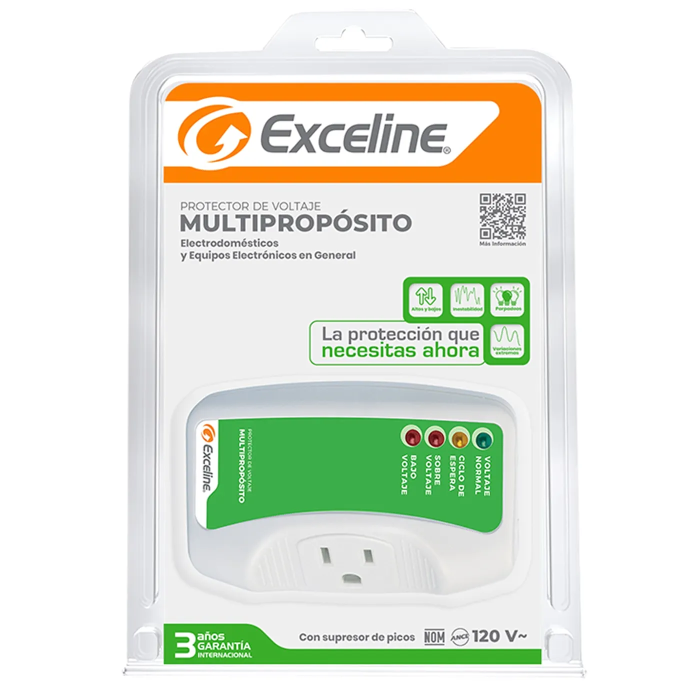 [070048] [GSMMP120] Exceline - Protector Multiproposito 110V [Enchufable]
