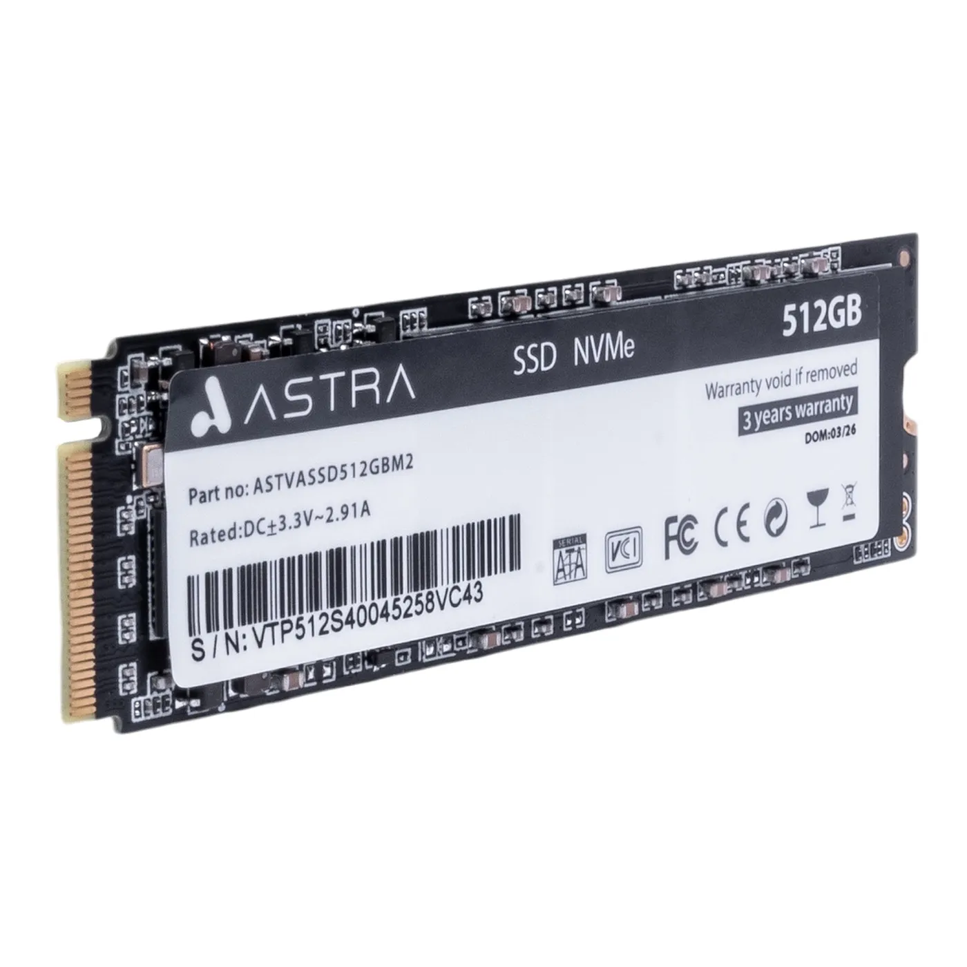 [061763] [ASTVASSD512GBM2] Astra - Disco de Estado Solido 512Gb M.2 NVMe