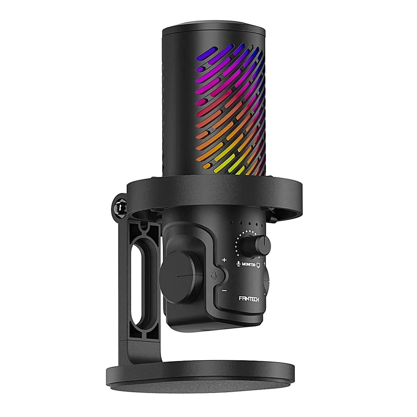 [061778] [MCX04-BK] Fantech - Microfono Gamer RGB Leviosa Aura Cableado [Negro]