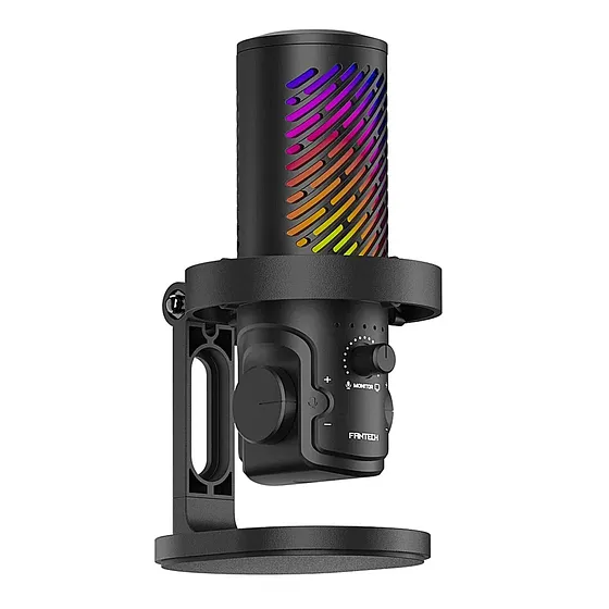 [061778] [MCX04-BK] Fantech - Microfono Gamer RGB Leviosa Aura Cableado [Negro]