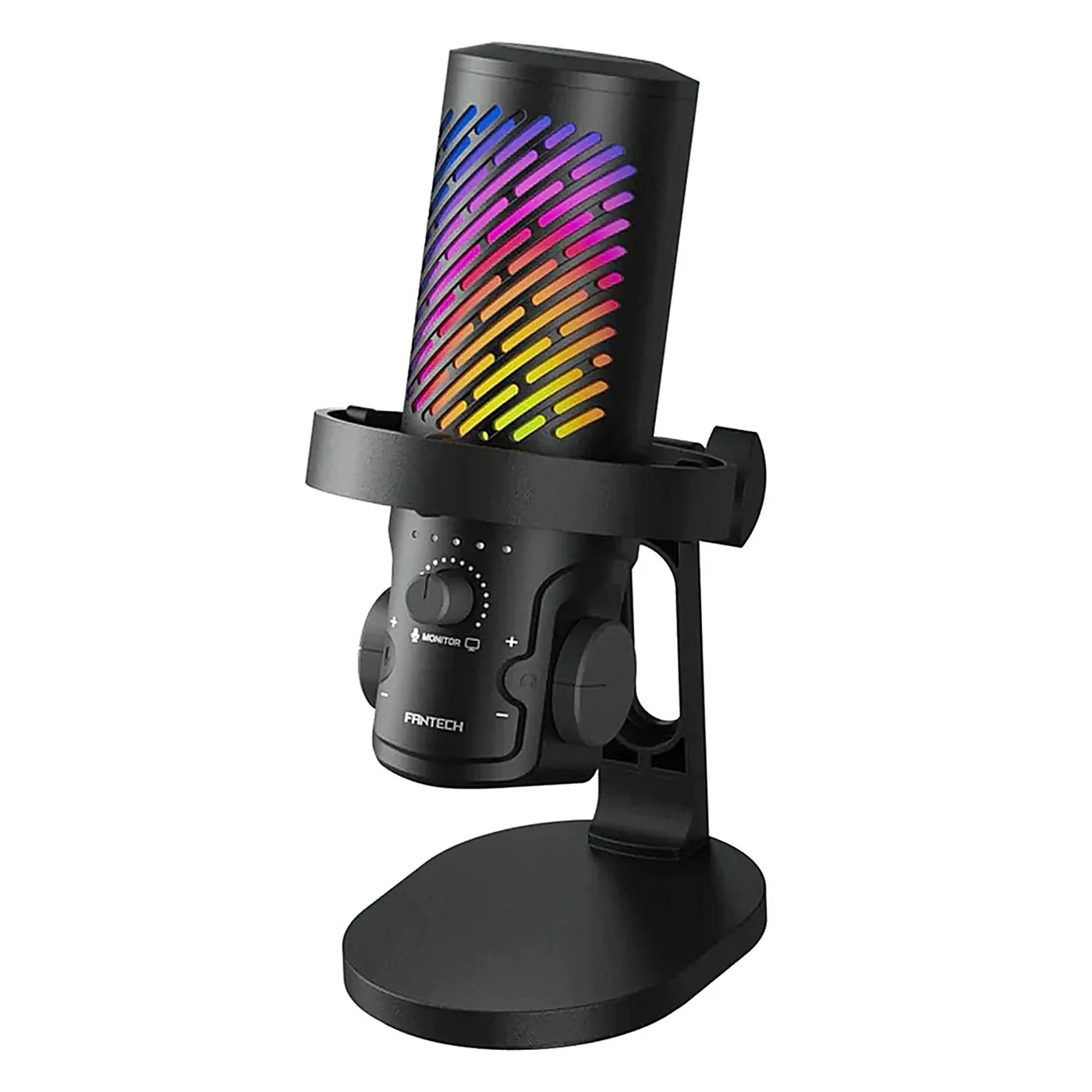 [061778] [MCX04-BK] Fantech - Microfono Gamer RGB Leviosa Aura Cableado [Negro]