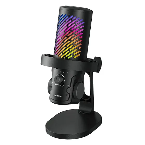 [061778] [MCX04-BK] Fantech - Microfono Gamer RGB Leviosa Aura Cableado [Negro]