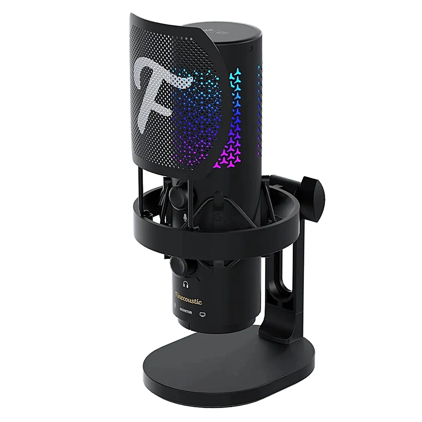 [061781] [WFM1-BK] Fantech - Micrófono Gamer RGB Resono Inalámbrico [Negro]