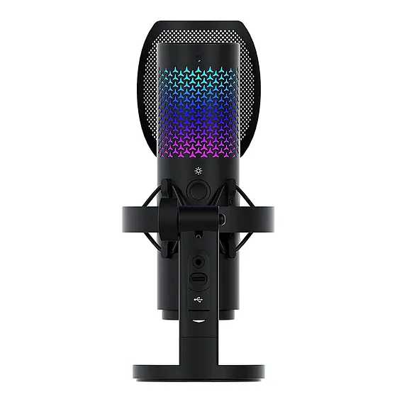 [061781] [WFM1-BK] Fantech - Micrófono Gamer RGB Resono Inalámbrico [Negro]
