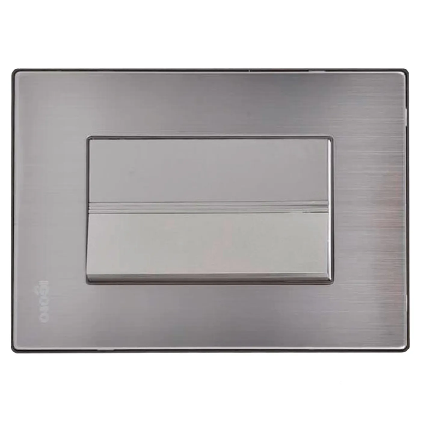 [070639] [I512] Igoto - Interruptor Simple Largo Serie Inox