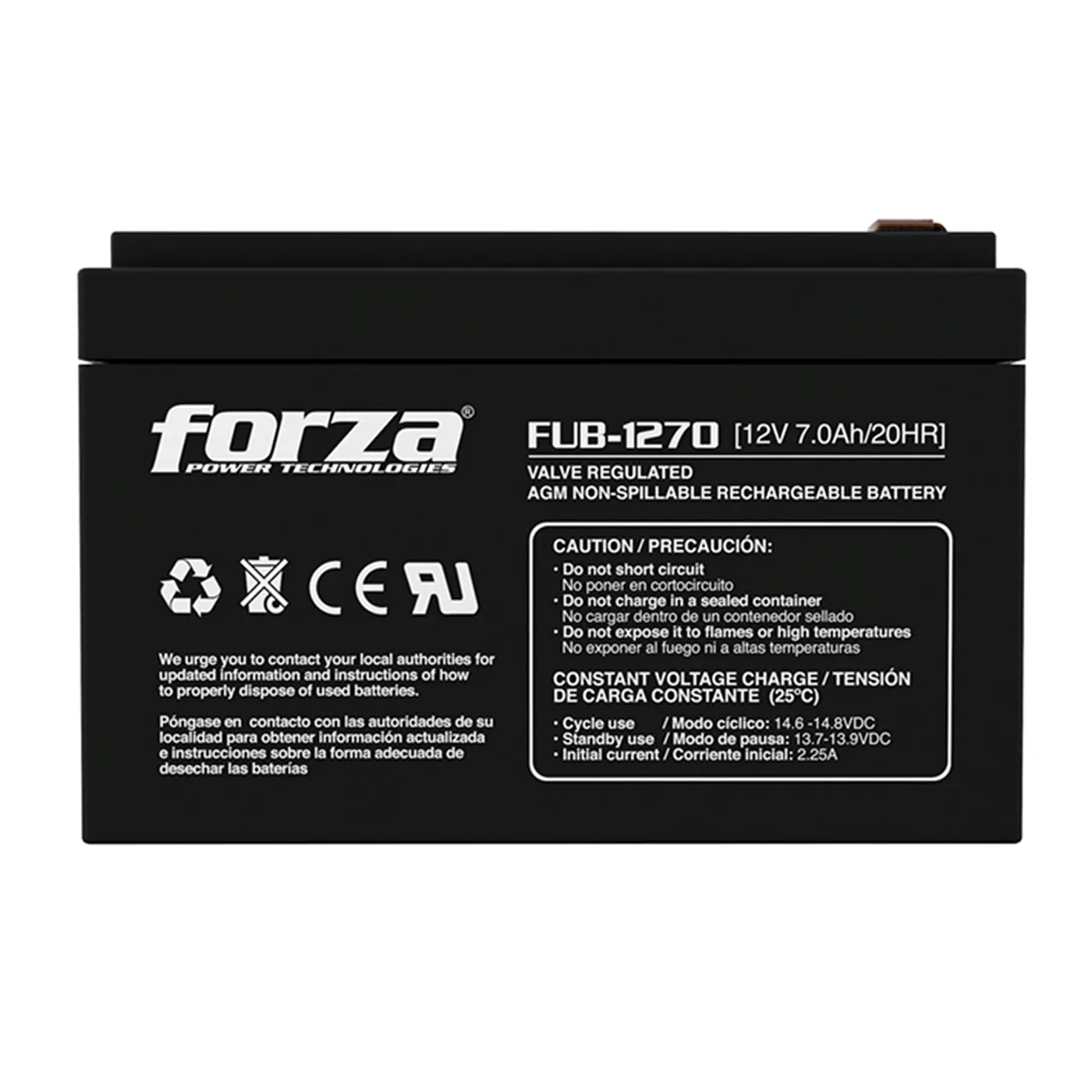 [070703] [FUB-1270] Forza - Bateria Sellada 12V 7Ah