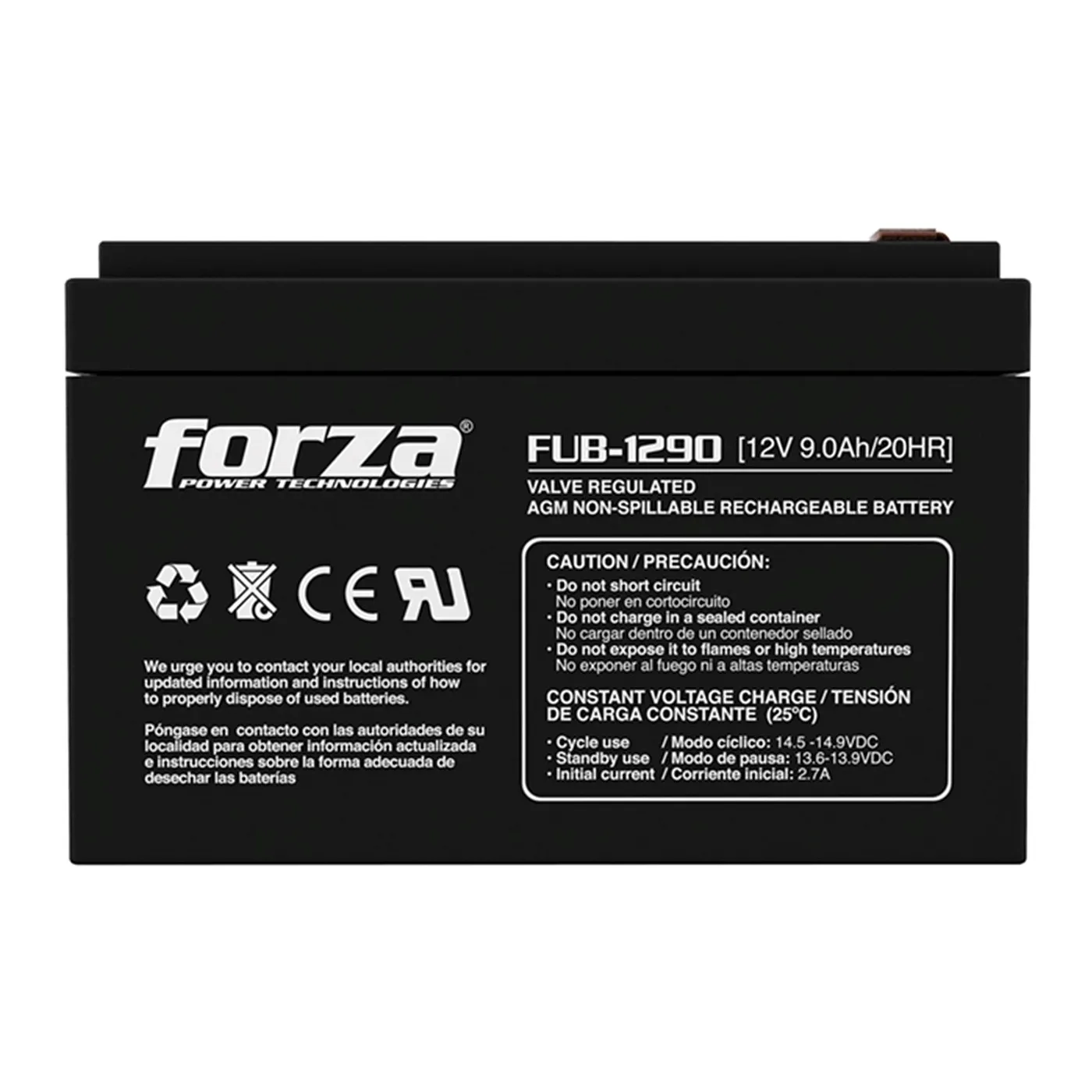 [070704] [FUB-1290] Forza - Bateria Sellada 12V 9Ah