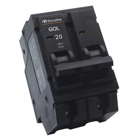 [070131] [GQL-20A-2] Exceline - Breaker Enchufable GQL TermoMagnetico 20Amp [2 polos]