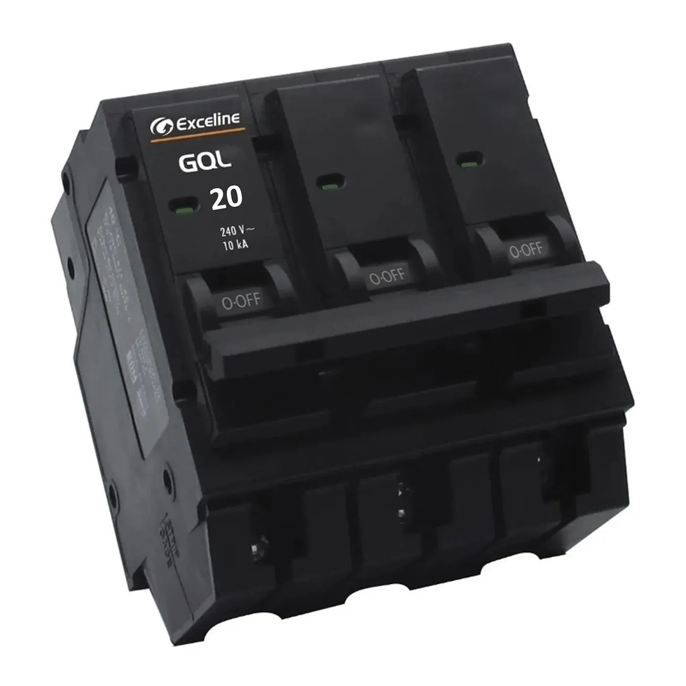 [070537] [GQL-20A-3] Exceline - Breaker Enchufable GQL TermoMagnetico 20Amp [3 polos]