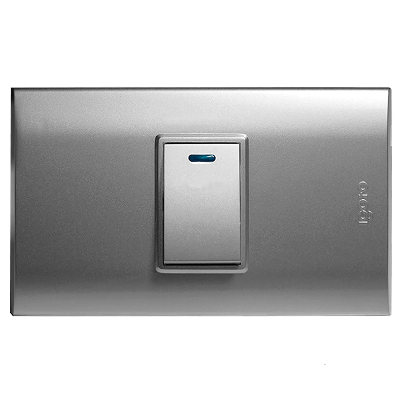 [070560] [B512S-S] Igoto - Interruptor Simple Pequeño Serie B [Plata]