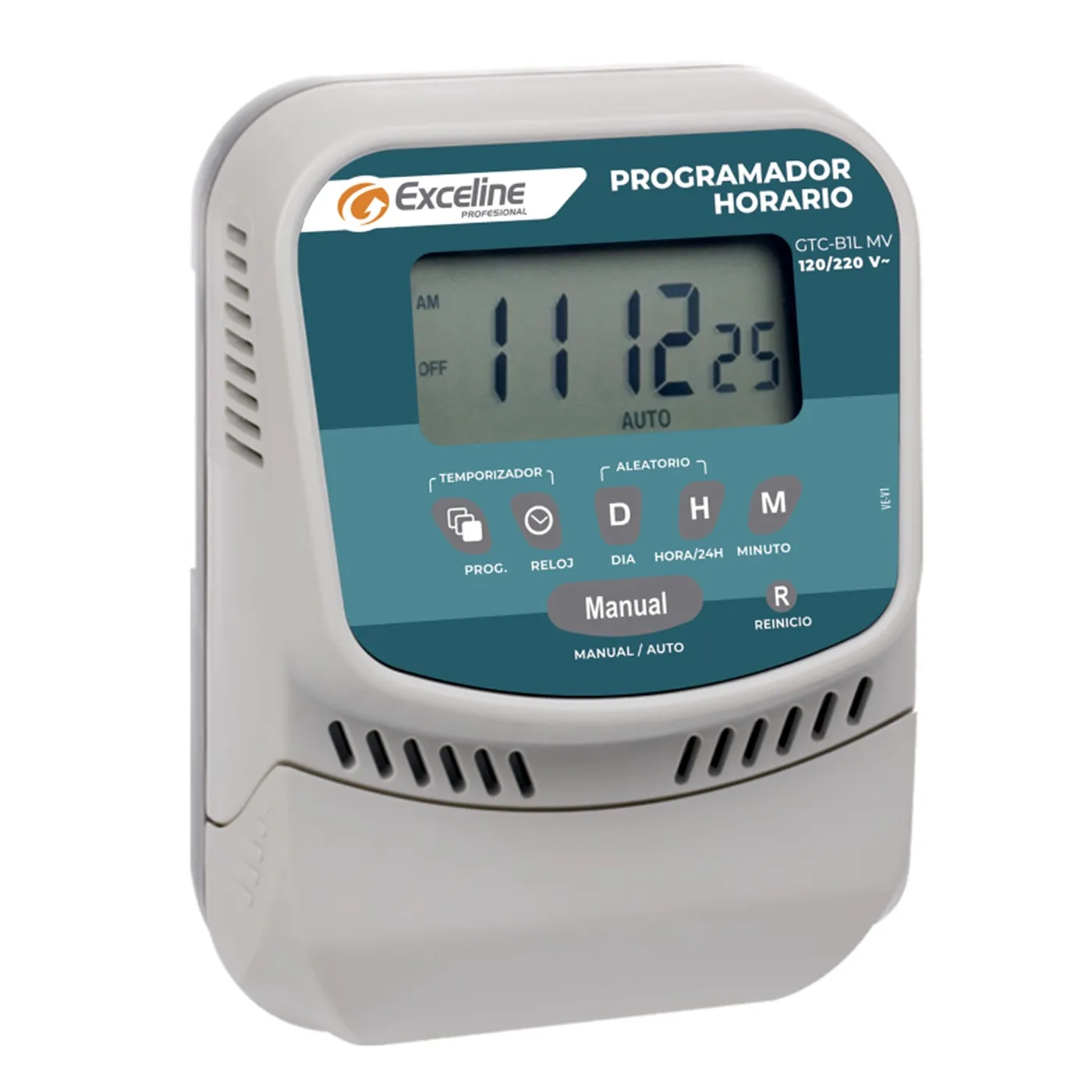 [070812] [GTC-B1LMV] Exceline - Reloj Programador Multivoltaje 120 - 220 V Contacto Spdt 3.5 A