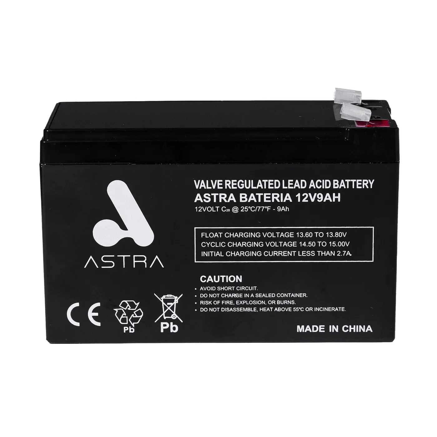 [070847] [12V9AH] Astra - Bateria Sellada Acido-Plomo 12V 9Ah