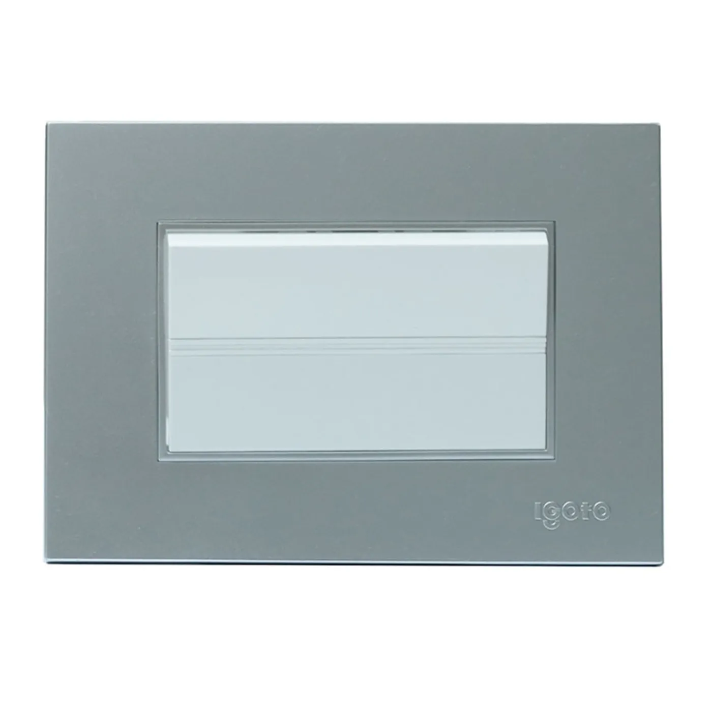 [070864] [Z512-S] Igoto - Interruptor Simple Largo Serie Z [Plata]