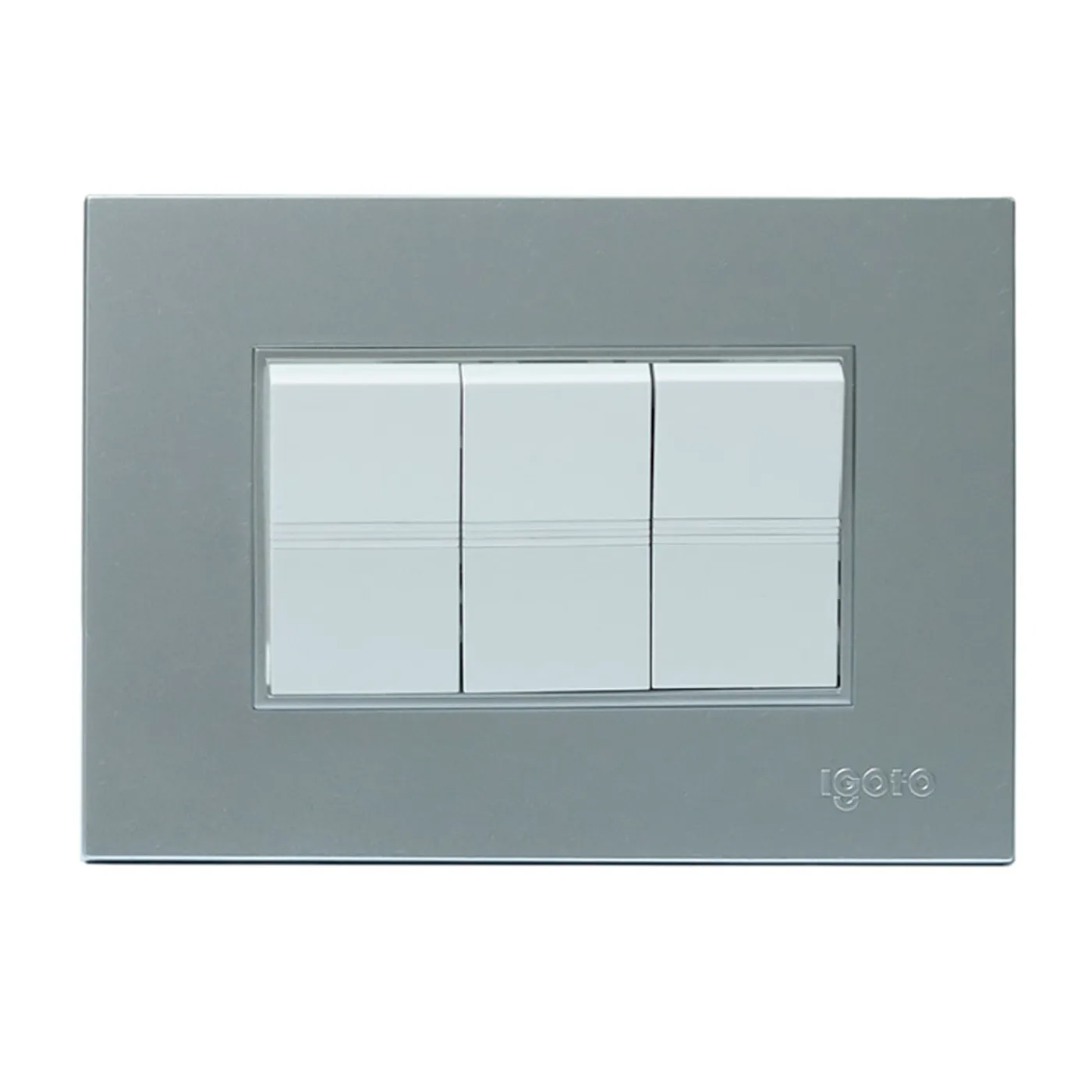 [070866] [Z516-S] Igoto - Interruptor Triple Serie Z [Plata]