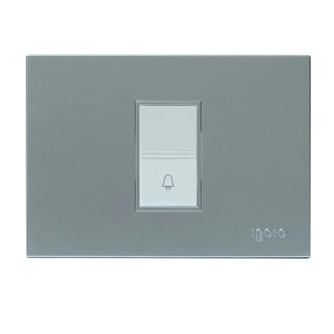 [070867] [Z590-S] Igoto - Interruptor Timbre Serie Z [Plata]