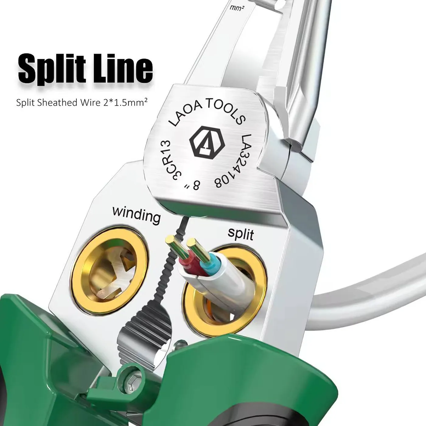 [070888] [STC-STRP-8IN1] STC - Alicate Multifuncional 8 en 1 de Acero Inoxidable para Electricista con Pelador de Cables Probador de Voltaje Enrollador de Cables con Lapiz Medidor