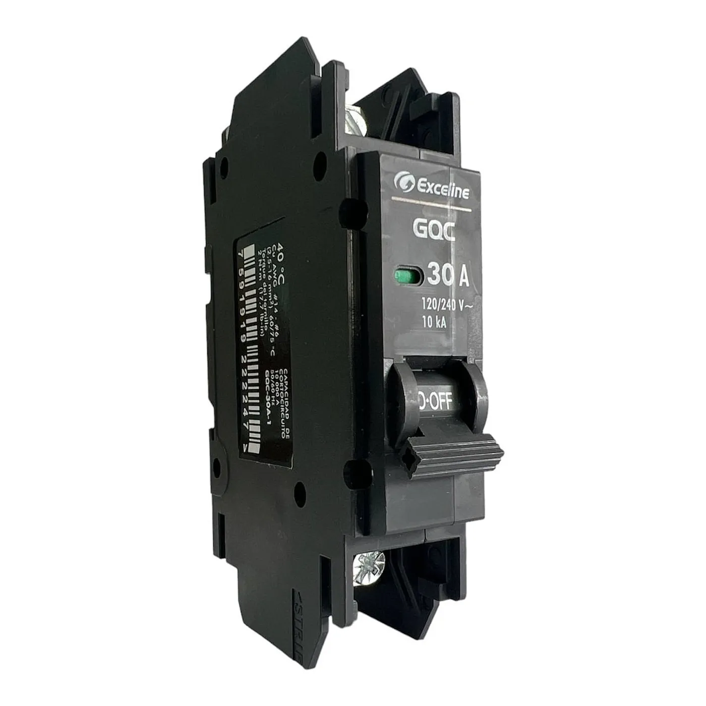 [070726] [GQC-30A-1] Exceline - Breaker Superficial GQC TermoMagnetico 30Amp [1 polo]