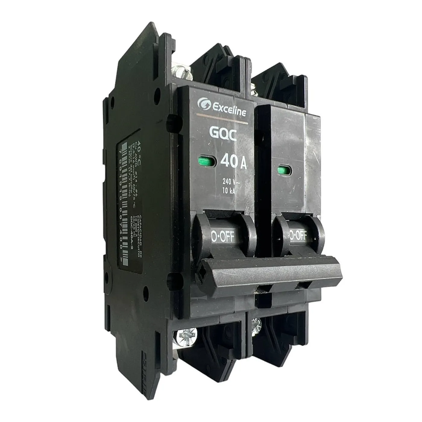 [070730] [GQC-40A-2] Exceline - Breaker Superficial GQC TermoMagnetico 40Amp [2 polos]