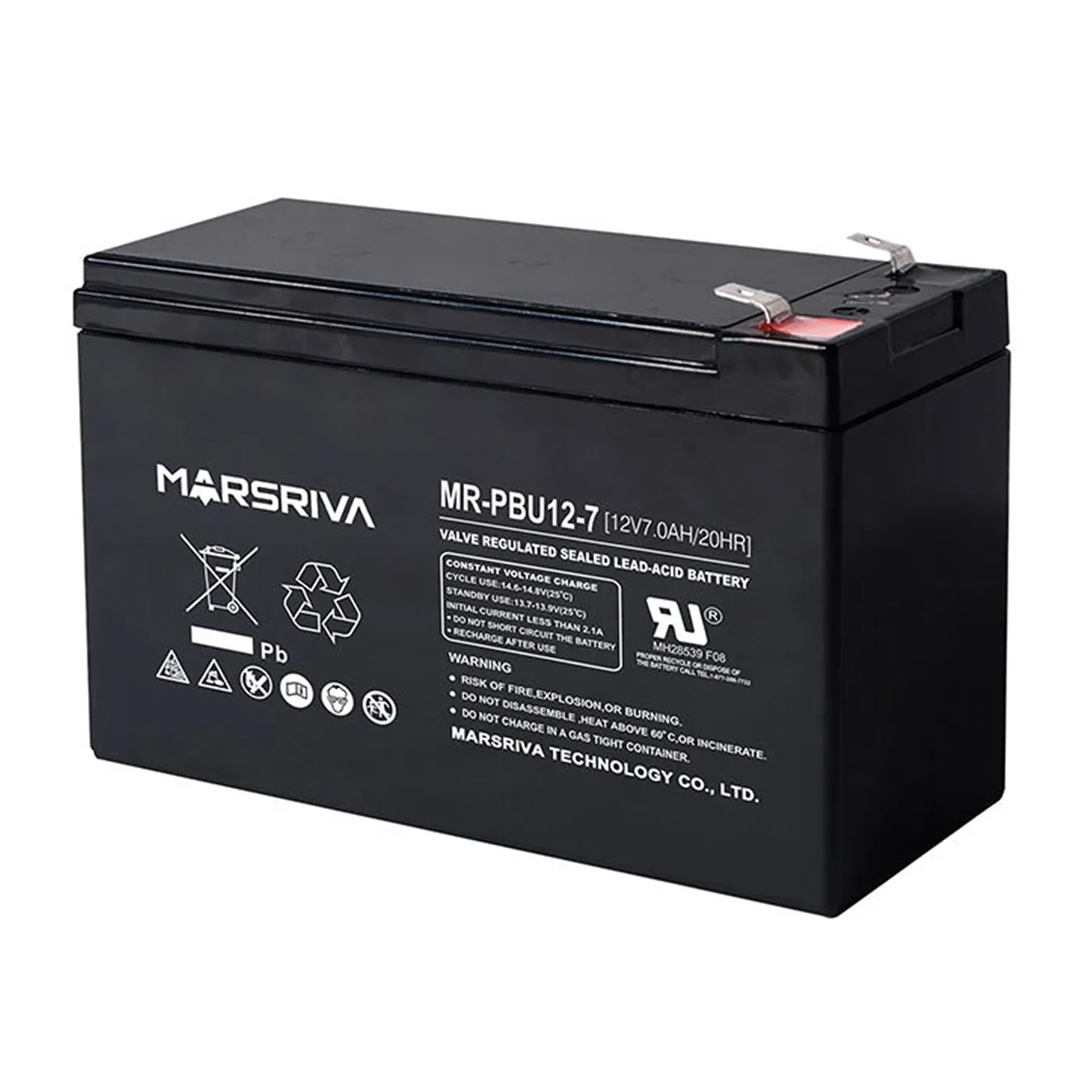 [070780] [MR-PBU12-7] Marsriva - Bateria Sellada 12V 7Ah